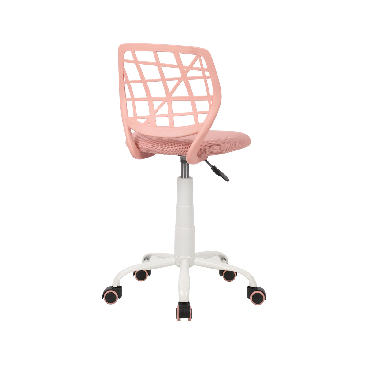 Modern Blush Mesh, Adjustable Swivel Chair - CARNATION A PINK