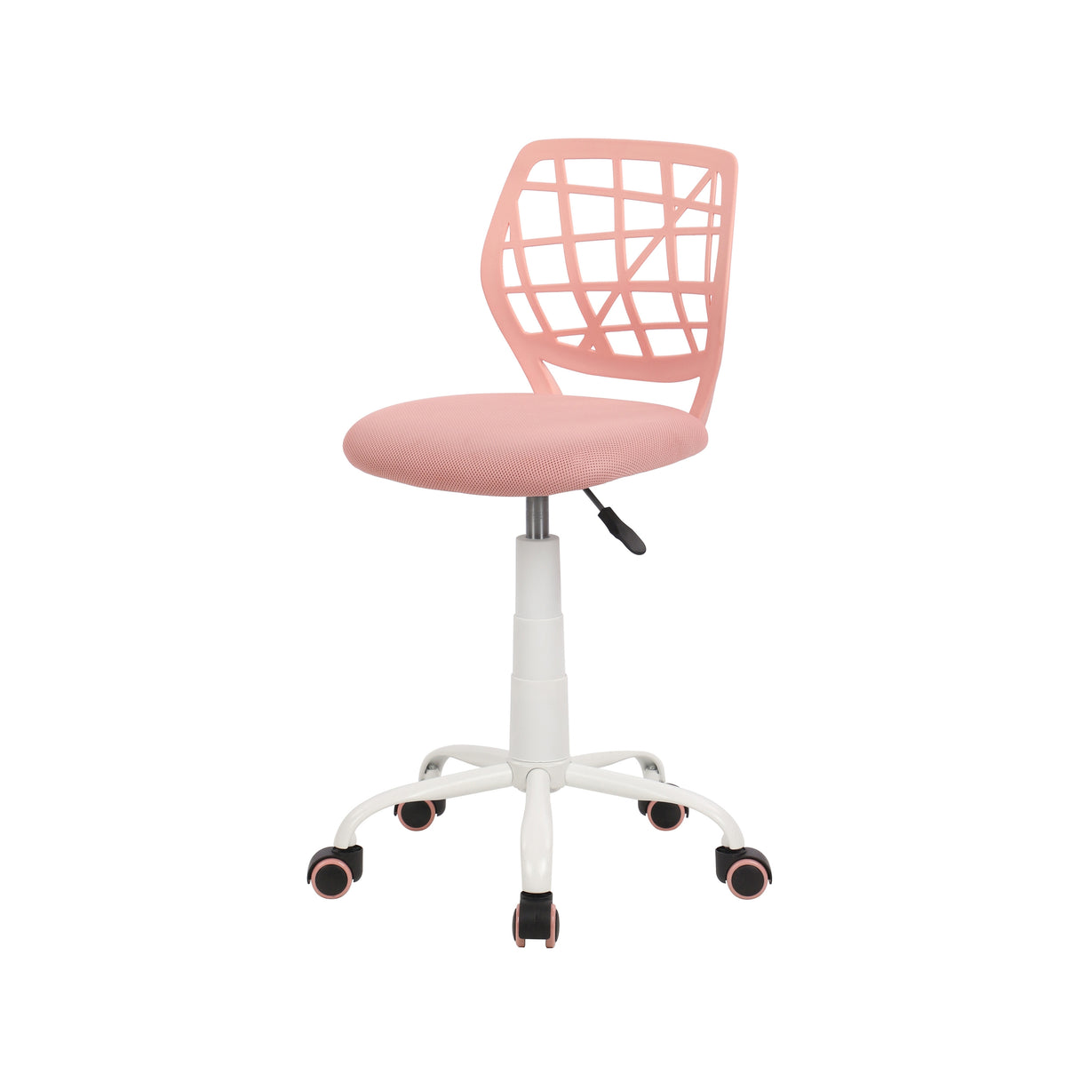 Modern Blush Mesh, Adjustable Swivel Chair - CARNATION A PINK