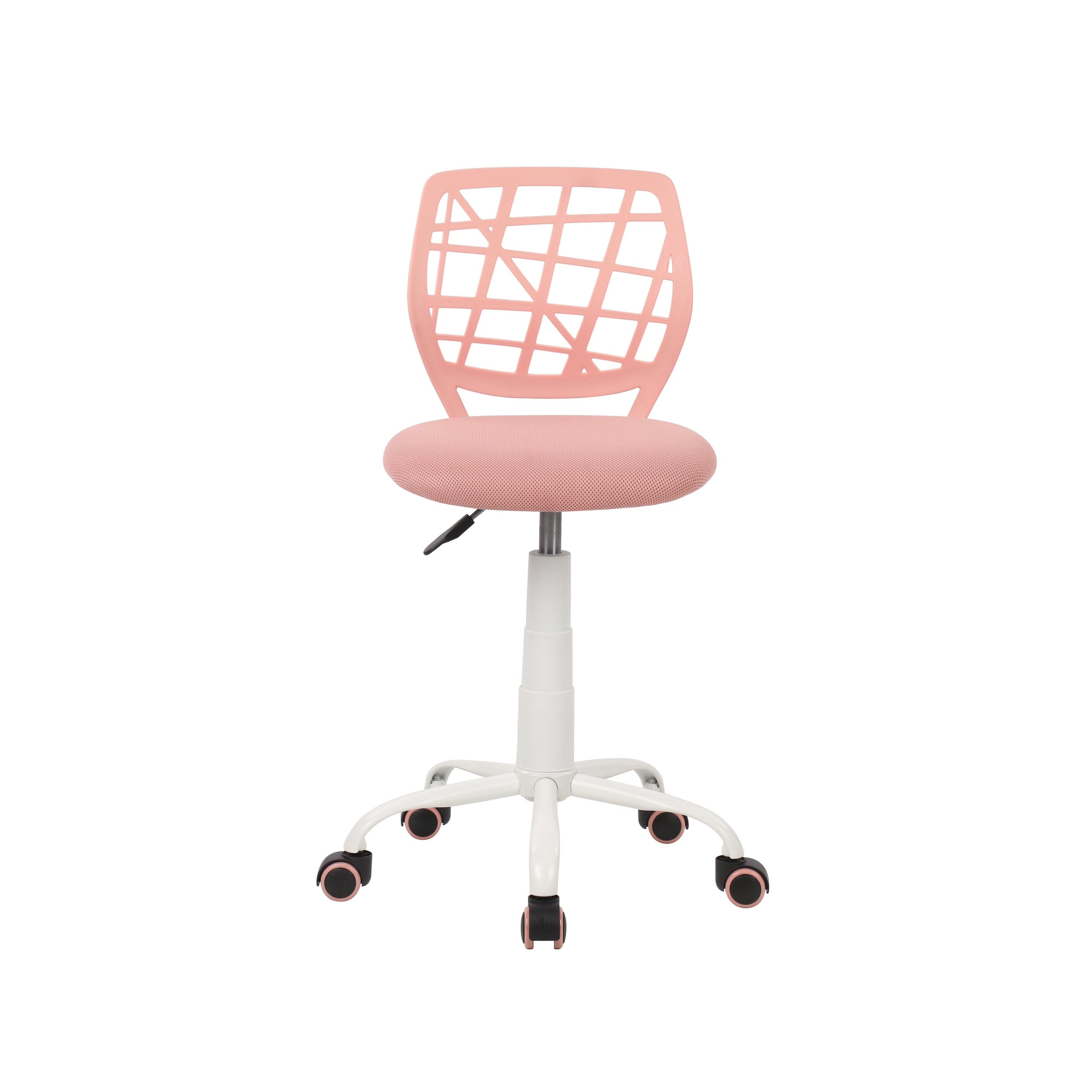 Modern Blush Mesh, Adjustable Swivel Chair - CARNATION A PINK