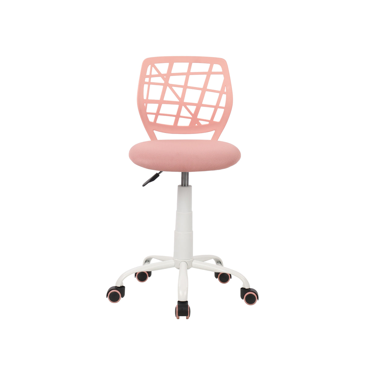 Modern Blush Mesh, Adjustable Swivel Chair - CARNATION A PINK