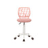 Modern Blush Mesh, Adjustable Swivel Chair - CARNATION A PINK