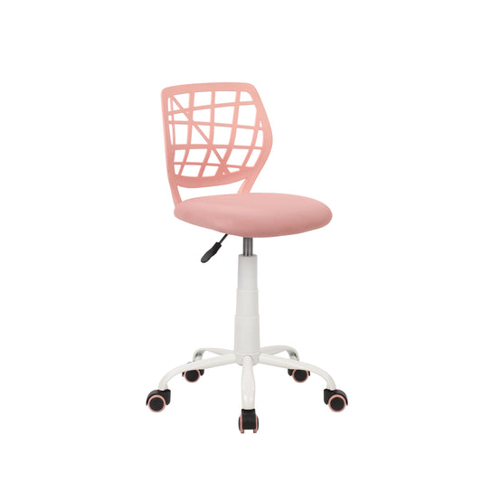 Modern Blush Mesh, Adjustable Swivel Chair - CARNATION A PINK