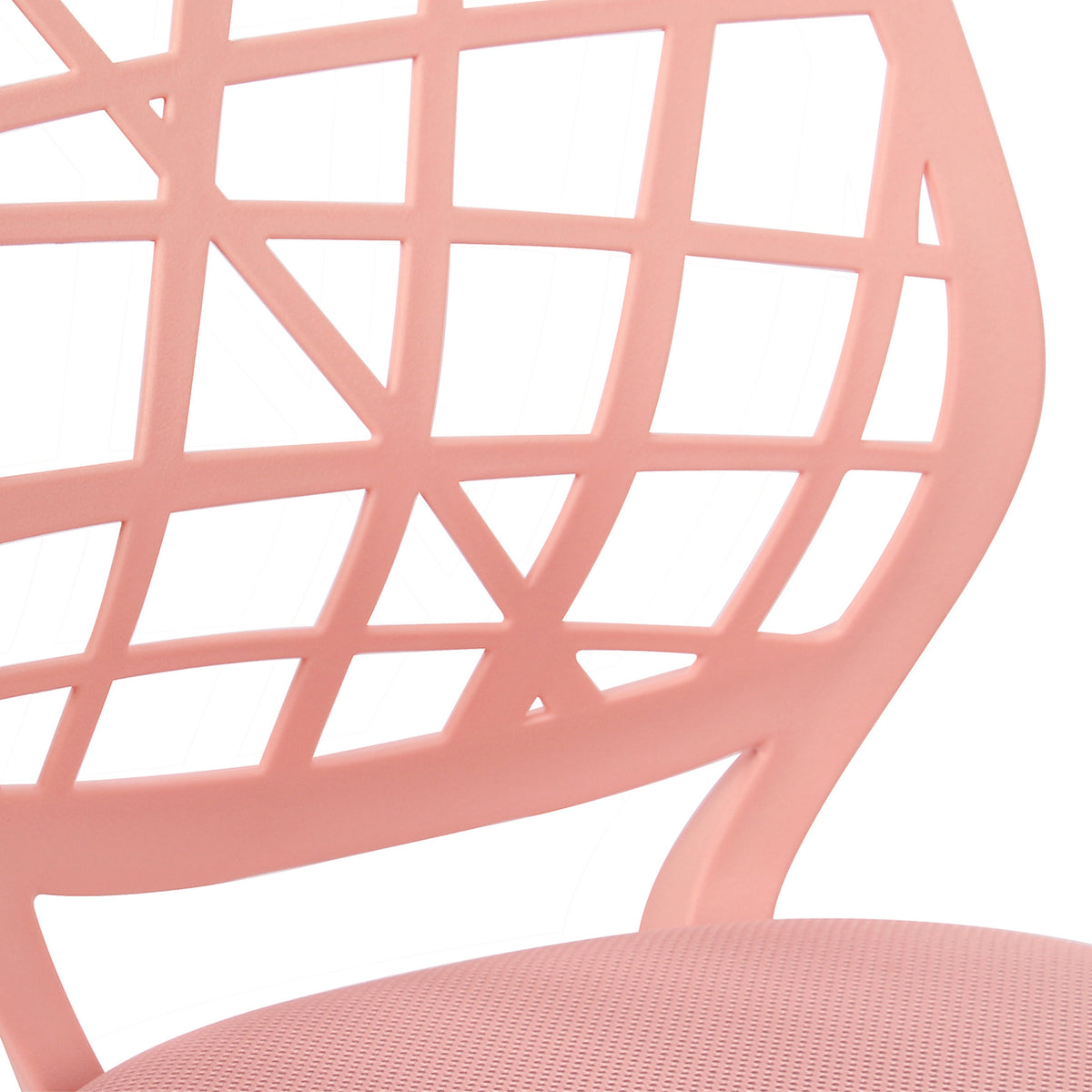Modern Blush Mesh, Adjustable Swivel Chair - CARNATION A PINK