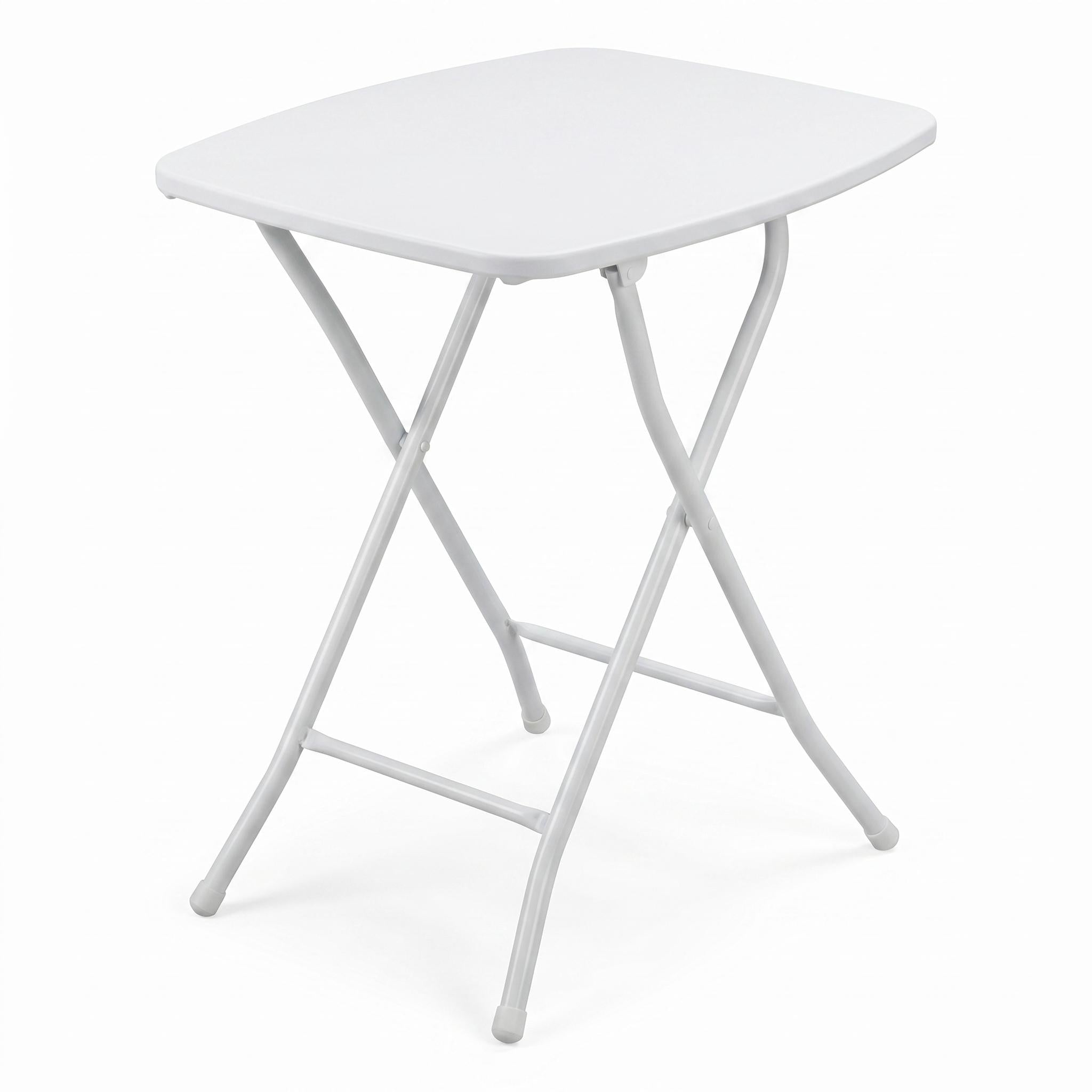Modern Folding Table, Adjustable Metal Frame - CARRY BEIGE