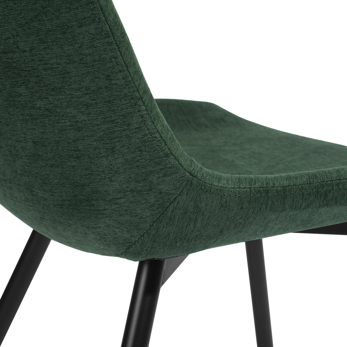 Casemiro Fabric Green 2Pcs Dining Chairs
