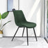 Casemiro Fabric Green 2Pcs Dining Chairs