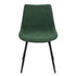 Casemiro Fabric Green 2Pcs Dining Chairs