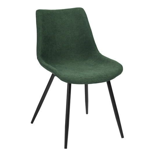 Casemiro Fabric Green 2Pcs Dining Chairs