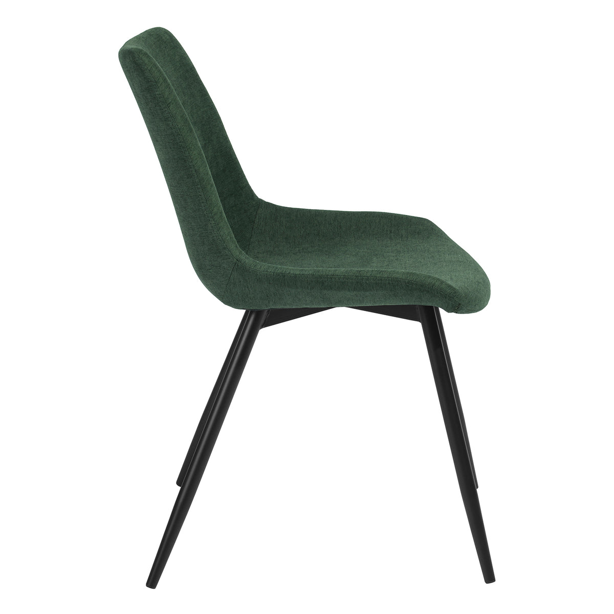Casemiro Fabric Green 2Pcs Dining Chairs