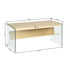 Modern Oak Glass Accent, Hollow Board Frame - CASSIDY COFFEE TABLE OAK