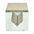 Unviciousness Modern Minimalist Travertine, Beige Hollow Panel - CASSIDY COFFEE TABLE