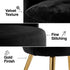 Modern Velvet Dining Chair, Gold Frame - Esme Accent