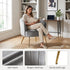 Modern Velvet Dining Chair, Gold Frame Esme Accent Chair - CATHAL GREY
