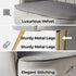 Modern Velvet Accent, Light Grey Chair - CATHAL LIGHT GREY