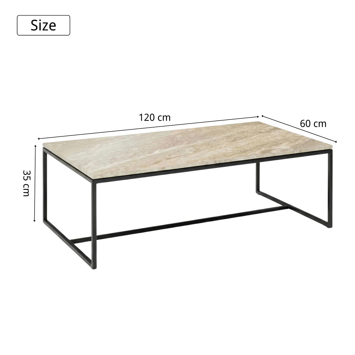 Modern Minimalist Coffee Table, Sleek Accent Design - CAZIR