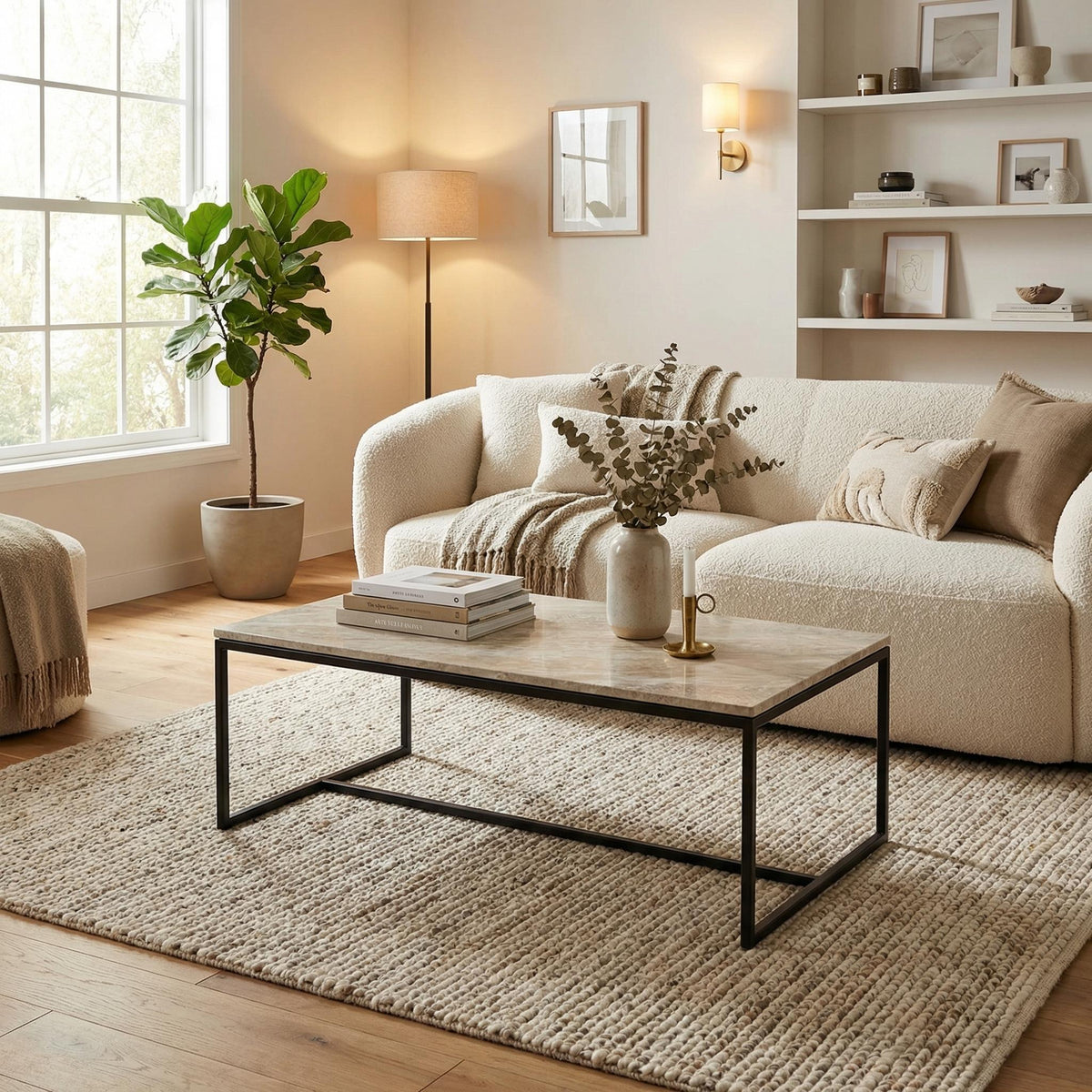 Modern Minimalist Coffee Table, Sleek Accent Design - CAZIR