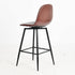 CHARLTON COUNTER PU208 BLACK LEG 2PCS – Dark brown Barstool