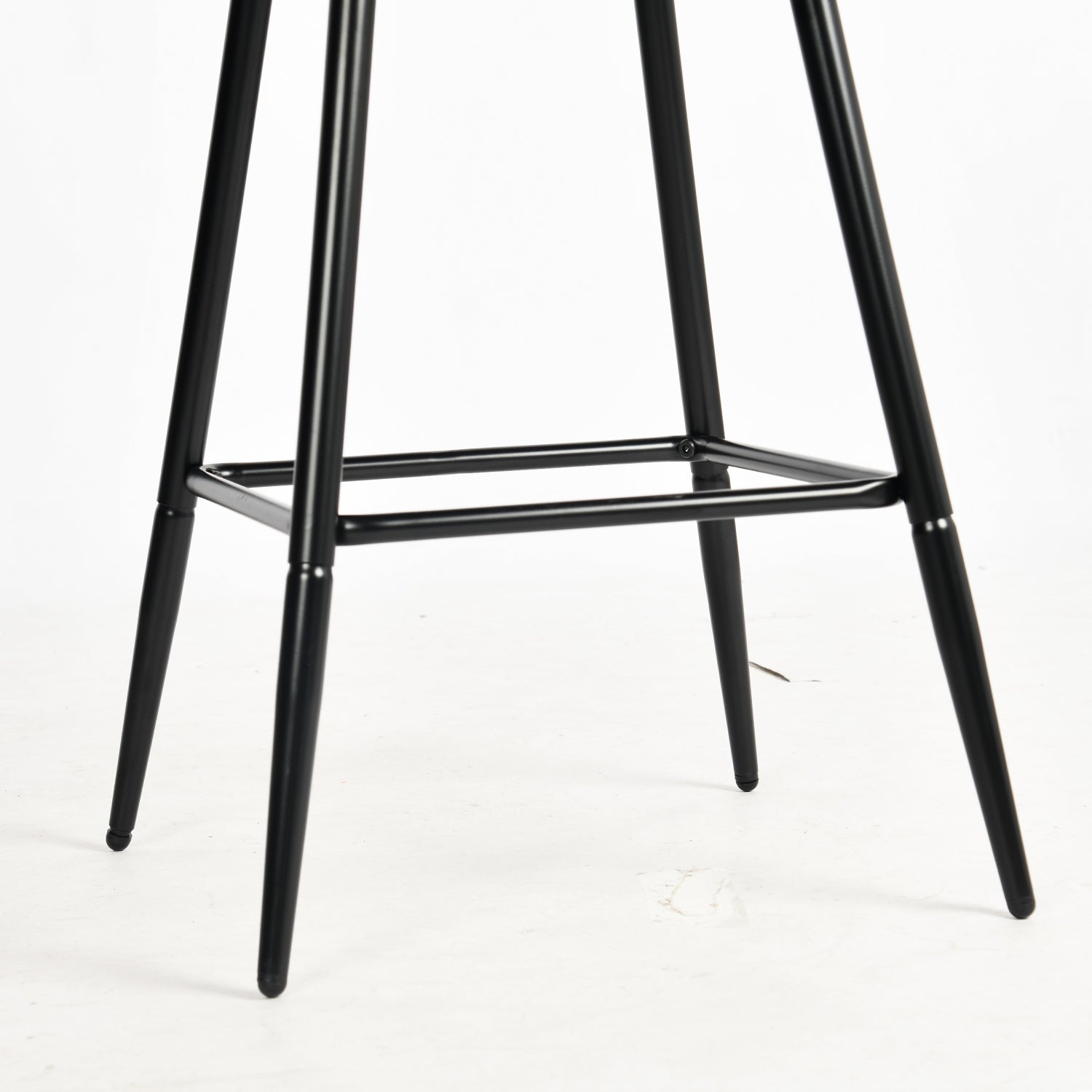 CHARLTON COUNTER PU208 BLACK LEG 2PCS – Dark brown Barstool