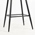 CHARLTON COUNTER PU208 BLACK LEG 2PCS – Dark brown Barstool