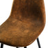 CHARLTON COUNTER SUEDE BROWN BLACK LEG 2PCS – Dark brown Barstool