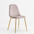 Modern Velvet Dining Chair, Gold Frame - CHARLTON GREY 1pcs