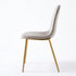 Modern Velvet Dining Chair, Gold Frame - CHARLTON GREY 1pcs