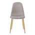 Modern Velvet Dining Chair, Gold Frame - CHARLTON GREY 1pcs