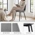 Modern Grey Fabric Dining Chair, Metal Frame - CHARLTON GREY SBK