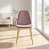 Modern Velvet Dining Chair, Gold Steel Frame - CHARLTON PINK