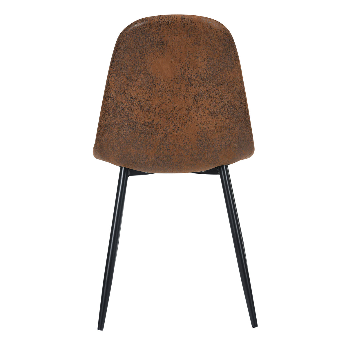 Modern Suede Dining Chair, Metal Frame - CHARLTON SUEDE BROWN FRASERS