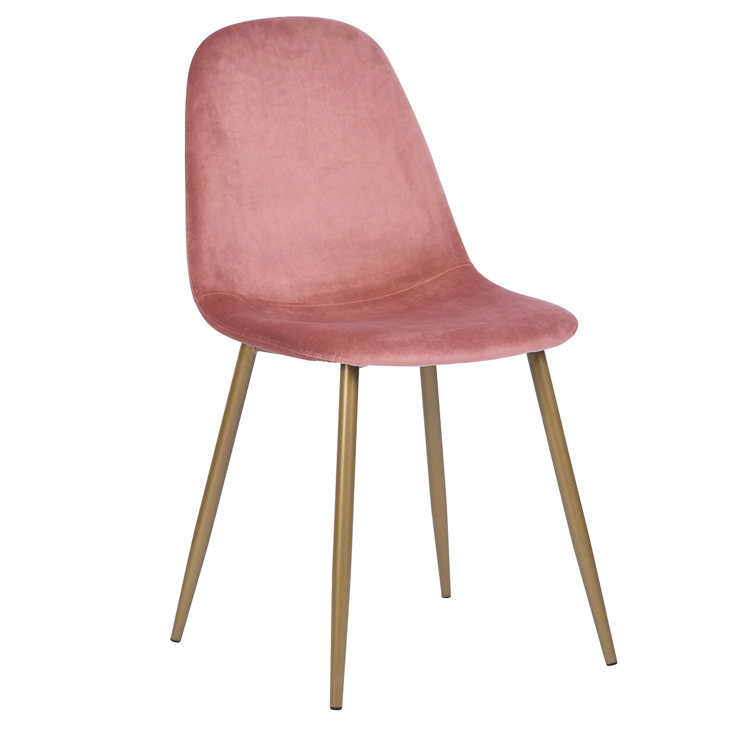 CHARLTON VELVET ROSE NL OAK LEG Dining Chair
