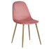 CHARLTON VELVET ROSE NL OAK LEG Dining Chair