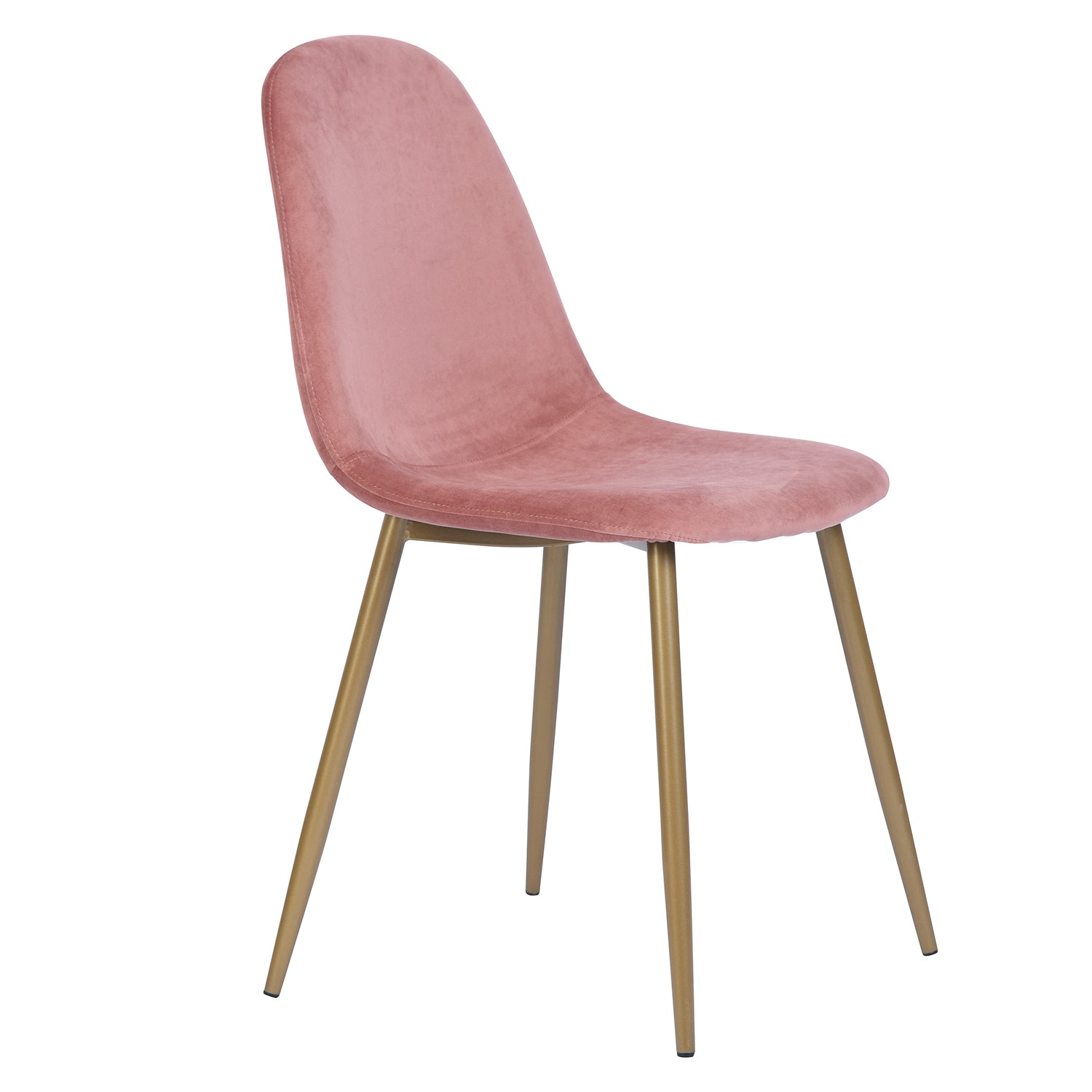 CHARLTON VELVET ROSE NL OAK LEG Dining Chair