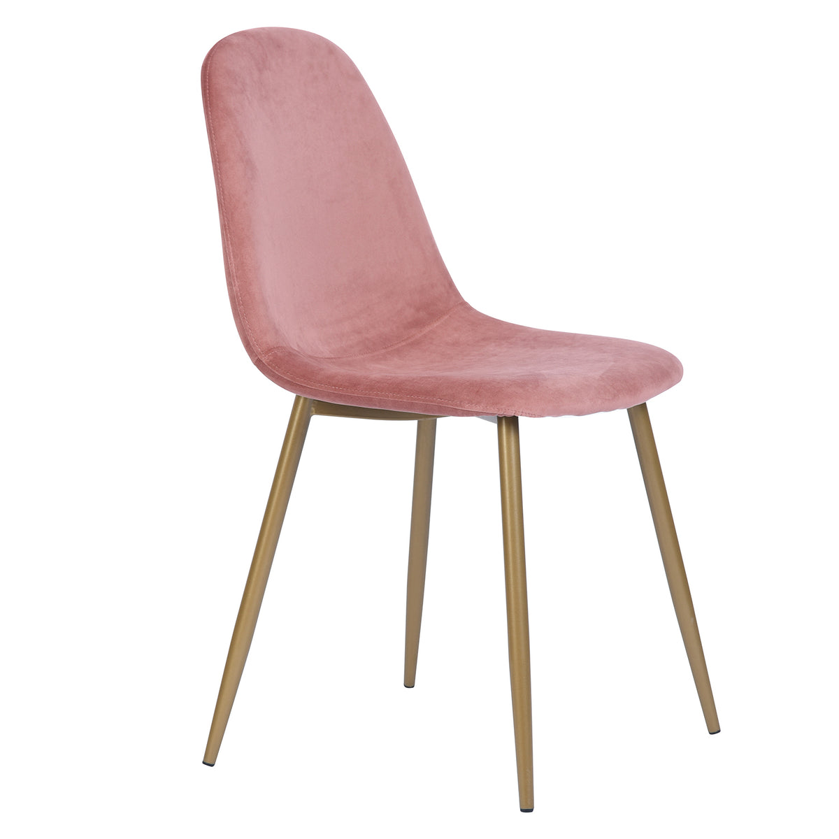 CHARLTON VELVET ROSE NL OAK LEG Dining Chair