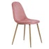 CHARLTON VELVET ROSE NL OAK LEG Dining Chair