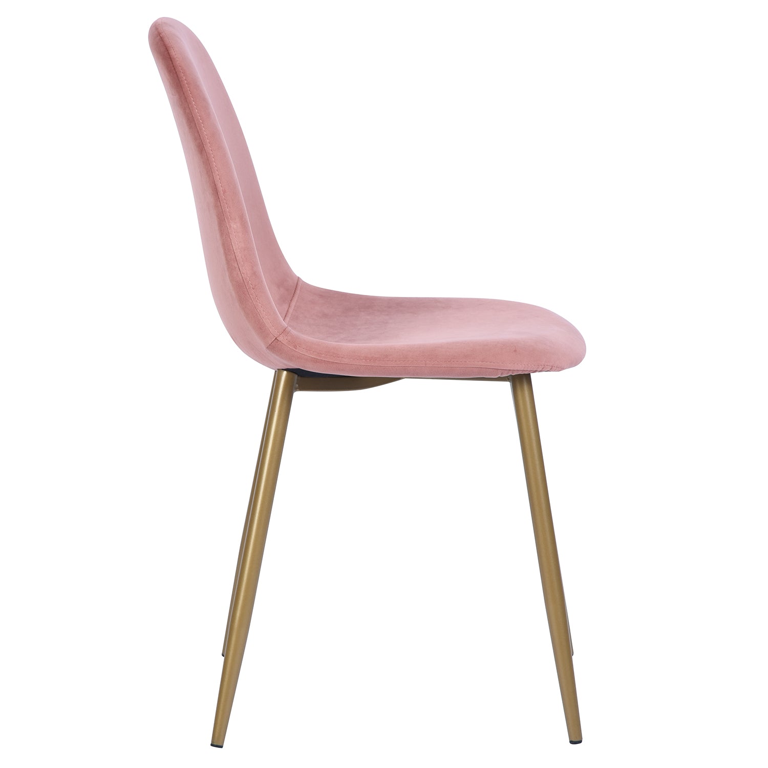 CHARLTON VELVET ROSE NL OAK LEG Dining Chair