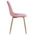 CHARLTON VELVET ROSE NL OAK LEG Dining Chair