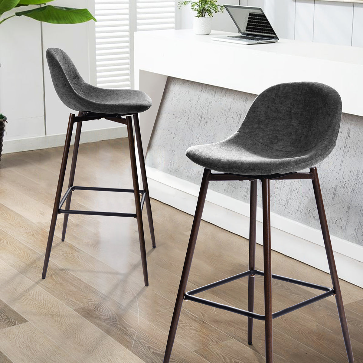 Charlton Terry Fabrice Revolvable Bar Stool