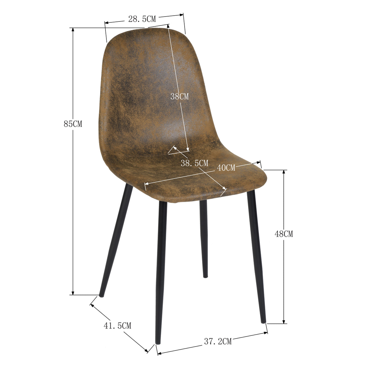 Charlton Suede Nl  Dining Chair