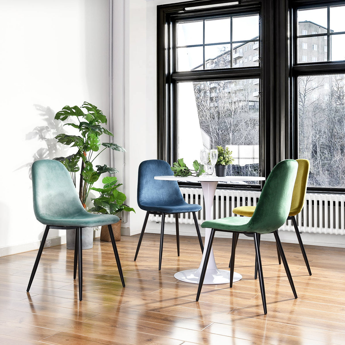 Charlton Velvet Dining Chair( Set Of 2)