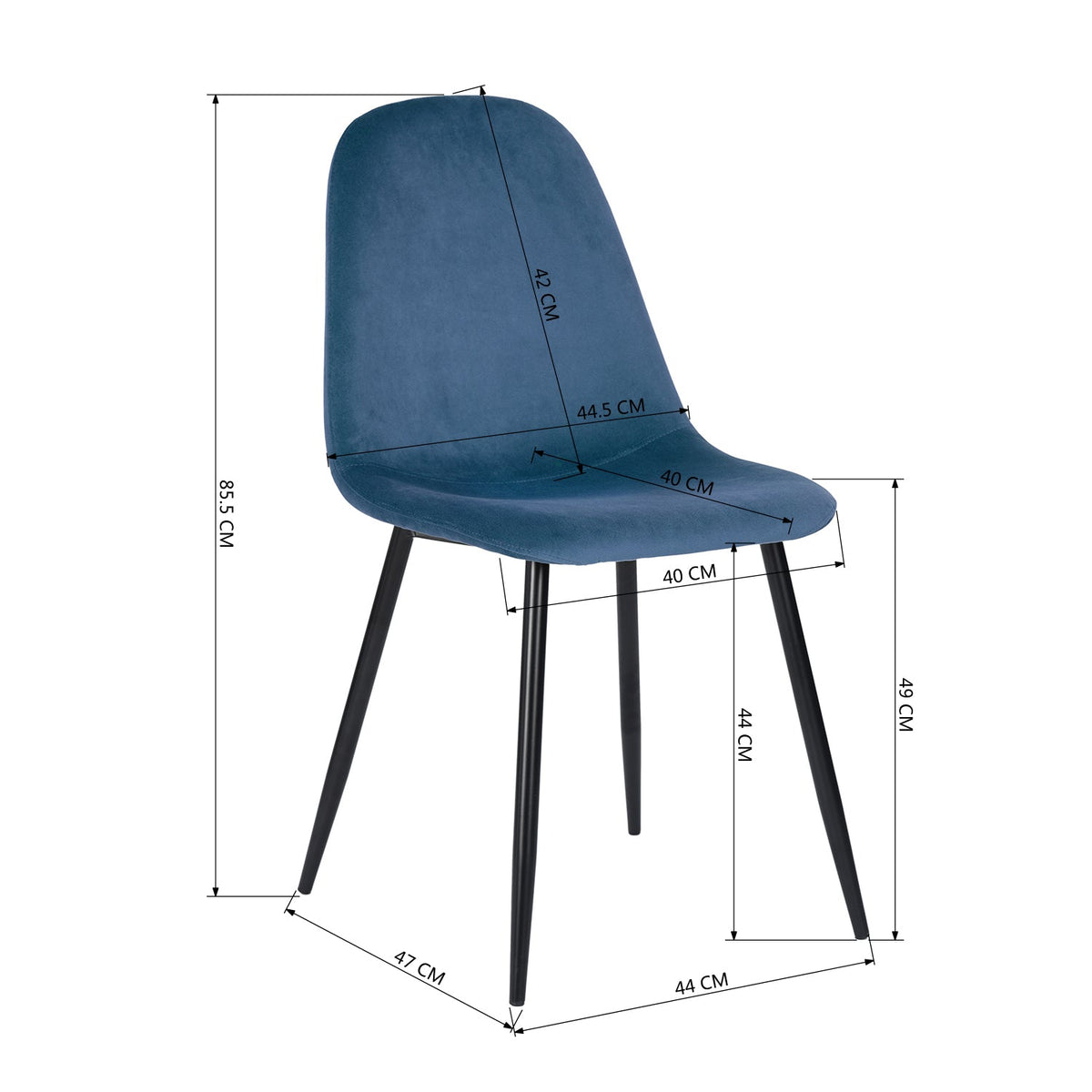 Charlton Velvet Dining Chair( Set Of 2)