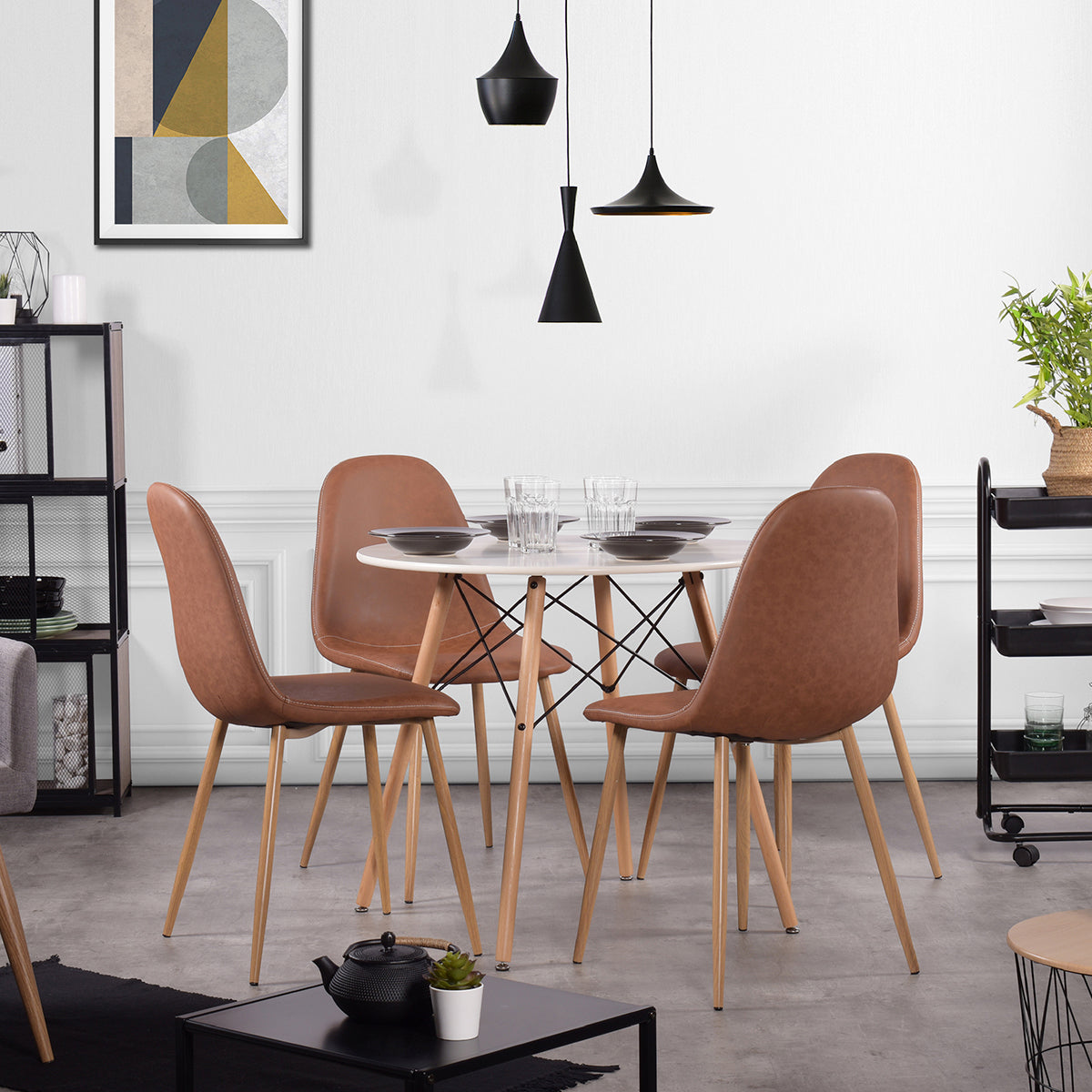 Charlton Vintage Pu Dining Chair