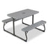 Modern Grey Kids Table Set, PP Top & Metal Legs - CHILDLIKE GREY