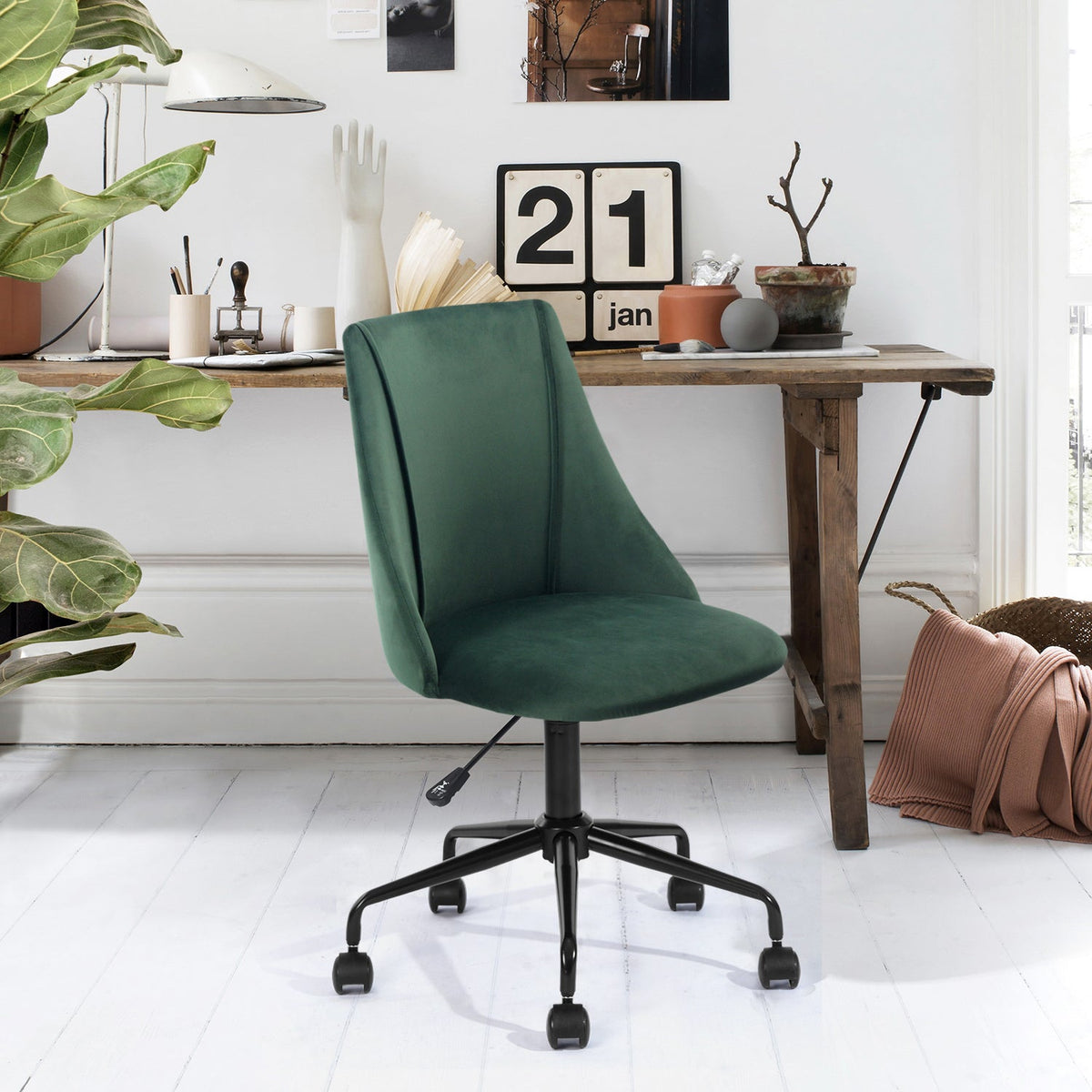 Cian Velvet Upholstery Office Chair