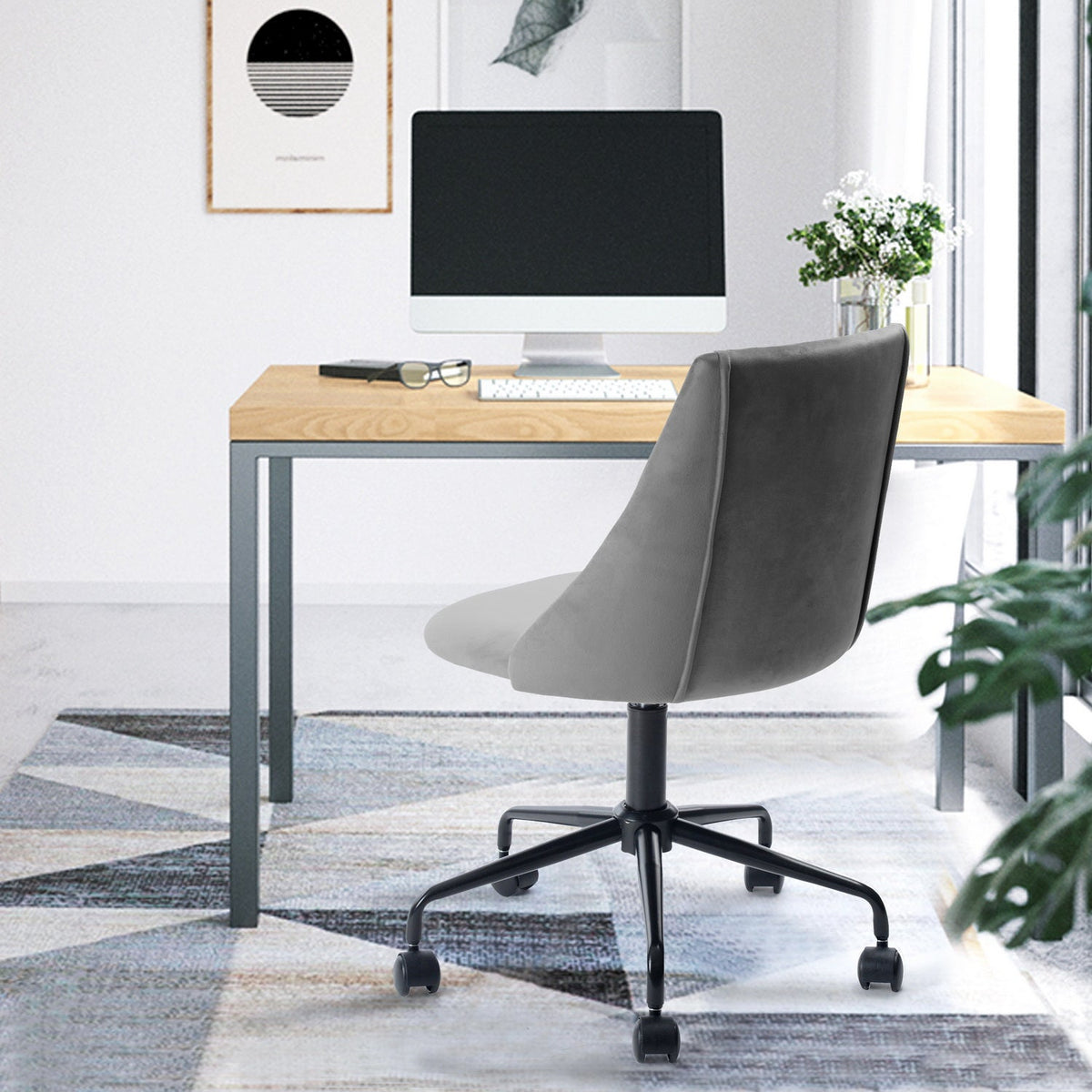 Cian Velvet Upholstery Office Chair