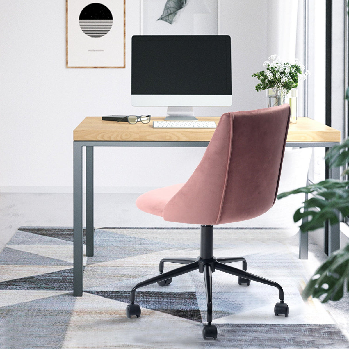 Cian Velvet Upholstery Office Chair