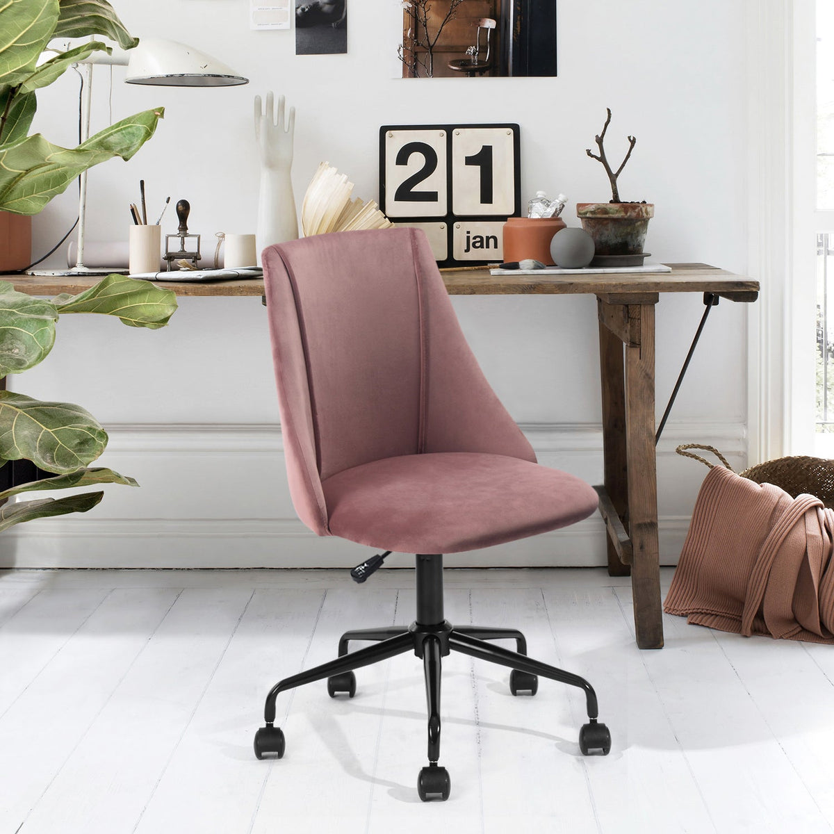 Cian Velvet Upholstery Office Chair