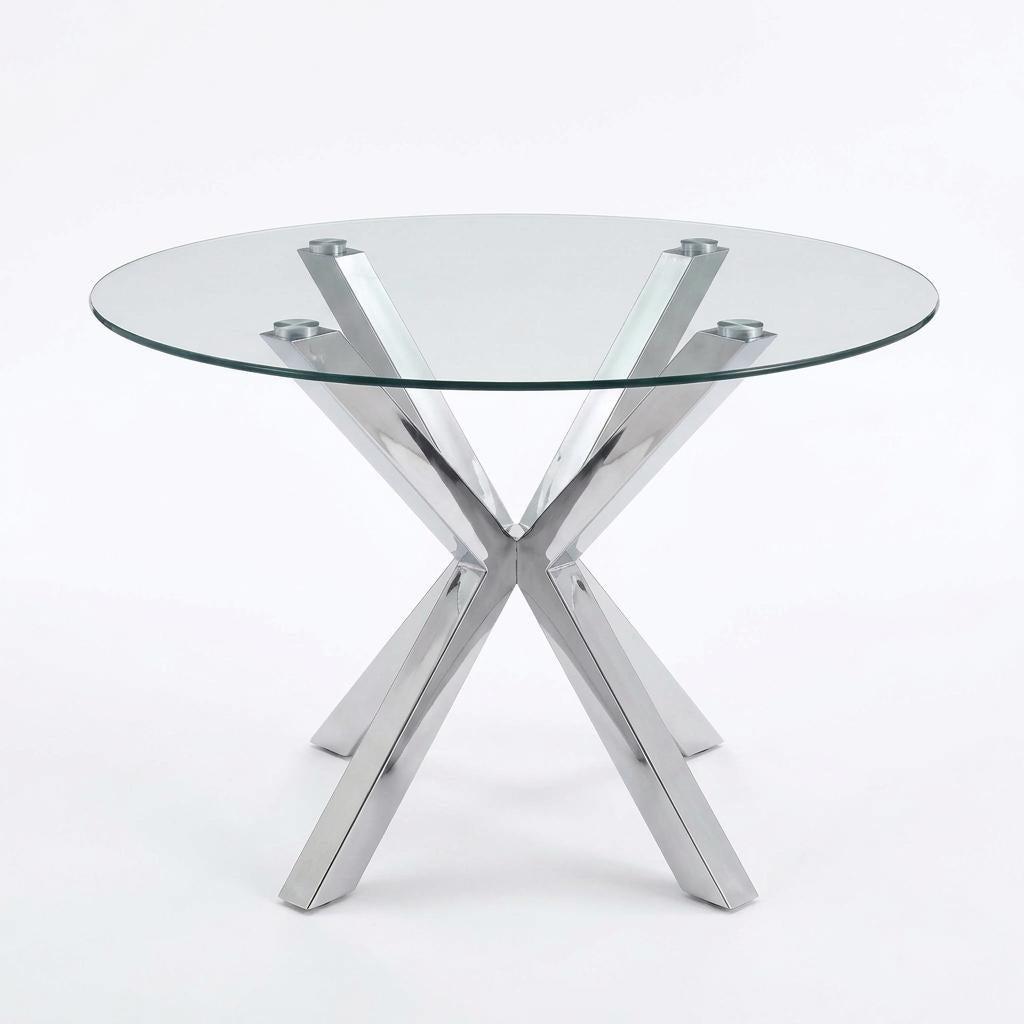Modern Stainless Glass Table – CILLIAN STAINLESS