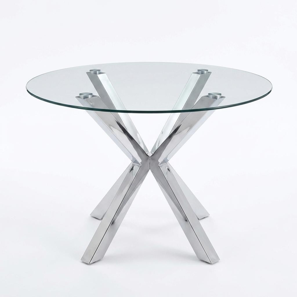 Modern Stainless Glass Table – CILLIAN STAINLESS
