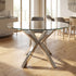 Modern Stainless Glass Table – CILLIAN STAINLESS